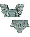 Konges Slojd Bikini Fresia - Smoke Pine - Quadretti Costumi Due Pezzi