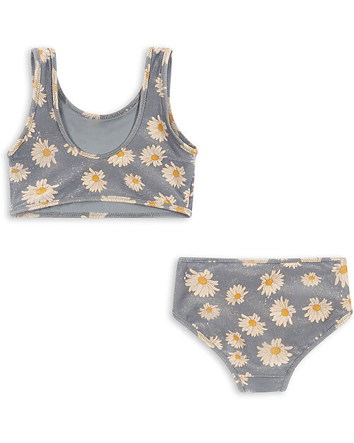 Konges Slojd Bikini Jade con Riflessi - Margherite - Daisy Blue - UPF 50+ Costumi Due Pezzi