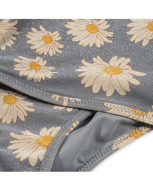 Konges Slojd Bikini Jade con Riflessi - Margherite - Daisy Blue - UPF 50+ Costumi Due Pezzi