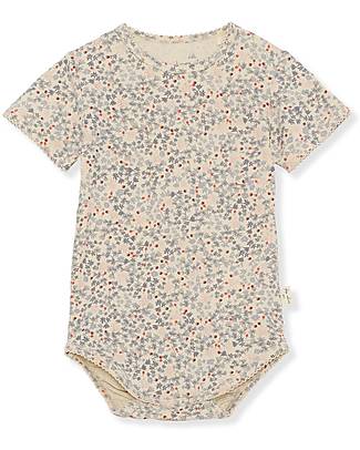 Konges Slojd Body a Maniche Corte - Rose Hip Blue - Cotone Bio Body Manica Corta