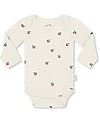 Konges Slojd Body Manica Lunga - Ciliegie - Cotone Bio Elasticizzato Body Manica Lunga