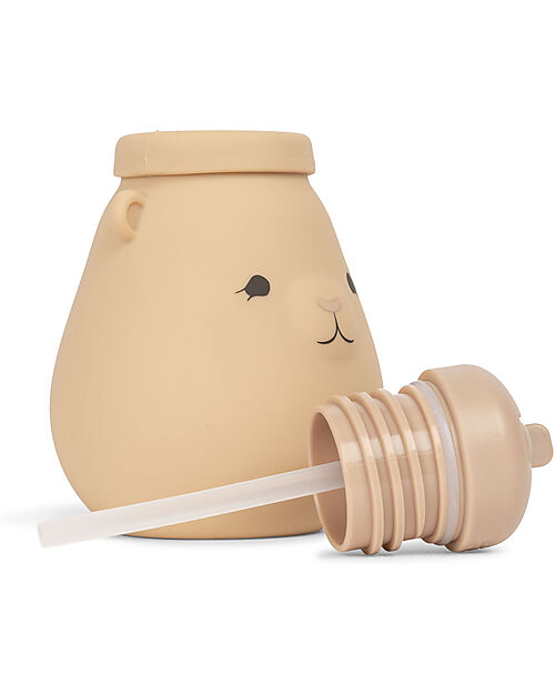 Konges Slojd Borraccia con Cannuccia in Silicone - Teddy Shell - dai 18 Mesi Borracce non Termiche