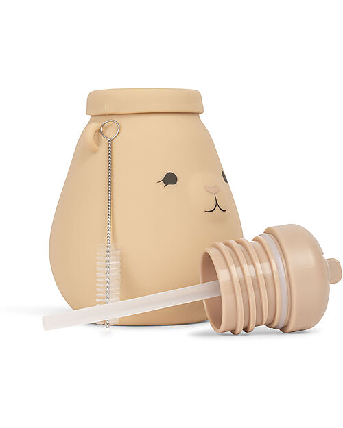 Konges Slojd Borraccia con Cannuccia in Silicone - Teddy Shell - dai 18 Mesi Borracce non Termiche
