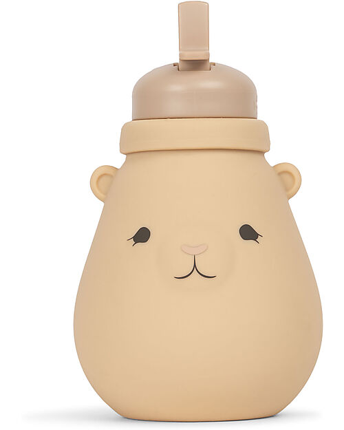 Konges Slojd Borraccia con Cannuccia in Silicone - Teddy Shell - dai 18 Mesi Borracce non Termiche