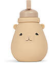 Konges Slojd Borraccia con Cannuccia in Silicone - Teddy Shell - dai 18 Mesi Borracce non Termiche