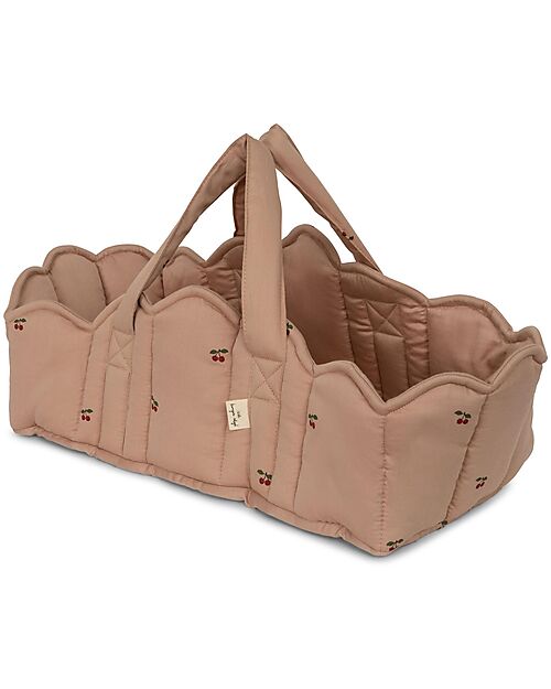 Konges Slojd Borsa Passeggino per Bambole - Cherry Blush - 100% Cotone Biologico Imbottito Accessori Bambole