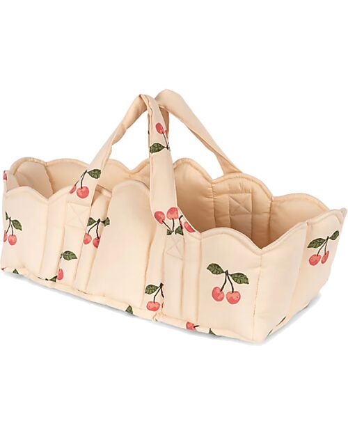 Konges Slojd Borsa Passeggino per Bambole - Ma Grande Cerise - Rosa - 100% Cotone Biologico Imbottito Accessori Bambole