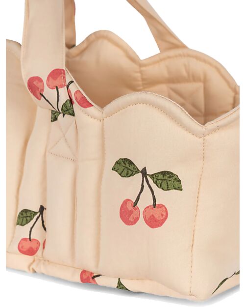 Konges Slojd Borsa Passeggino per Bambole - Ma Grande Cerise - Rosa - 100% Cotone Biologico Imbottito Accessori Bambole