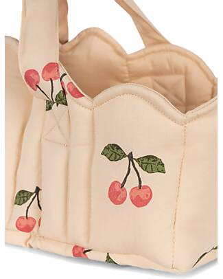 Konges Slojd Borsa Passeggino per Bambole - Ma Grande Cerise - Rosa - 100% Cotone Biologico Imbottito Accessori Bambole