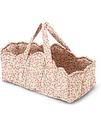 Konges Slojd Borsa Passeggino per Bambole - Strawberry Fields - 100% Cotone Biologico Imbottito Accessori per Capelli