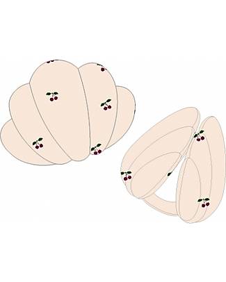 Konges Slojd Braccioli Gonfiabili a Forma di Conchiglia - Cherry Blush - PVC ecologico e Privo di BPA Giochi da Spiaggia