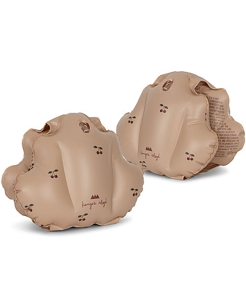 Konges Slojd Braccioli Gonfiabili Shell - Cherry Blush - Adatto da 3 a 6 Anni - PVC Giochi da Spiaggia