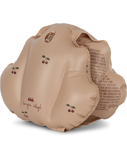 Konges Slojd Braccioli Gonfiabili Shell - Cherry Blush - Adatto da 3 a 6 Anni - PVC Giochi da Spiaggia