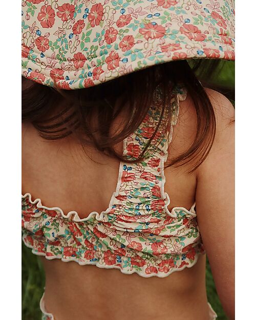 Konges Slojd Cappellino Estivo Collette - Kaluka - Fiori - Materiale Riciclato - UPF 50+ Cappelli Estivi