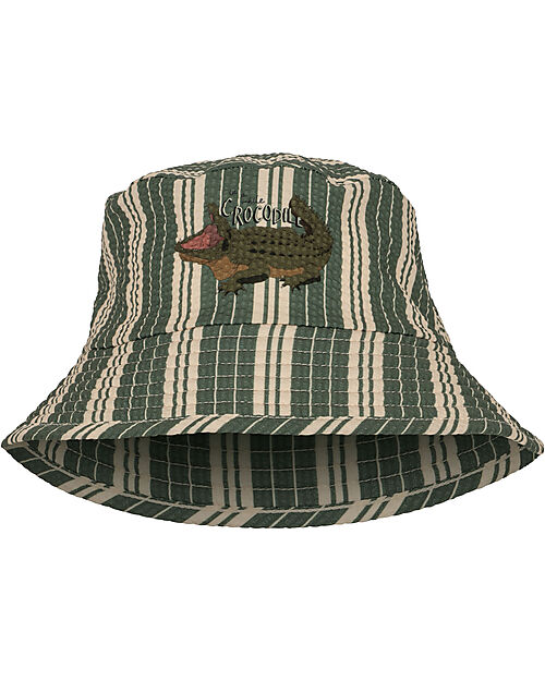 Konges Slojd Cappellino Estivo Seer Asnou - Pasture Stripe - UPF 50+ Cappelli Estivi