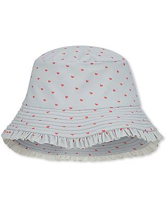 Konges Slojd Cappellino Estivo Twinkle - Coeur Glacier - Azzurro - UPF 50+ Cappelli Estivi
