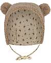 Konges Slojd Cappello Teddy con Orecchie - Oxford Tan - Cotone Cappelli Invernali