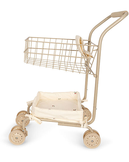 Konges Slojd Carrello della Spesa Giocattolo - Ciliegie - Materiale Riciclato Far finta di
