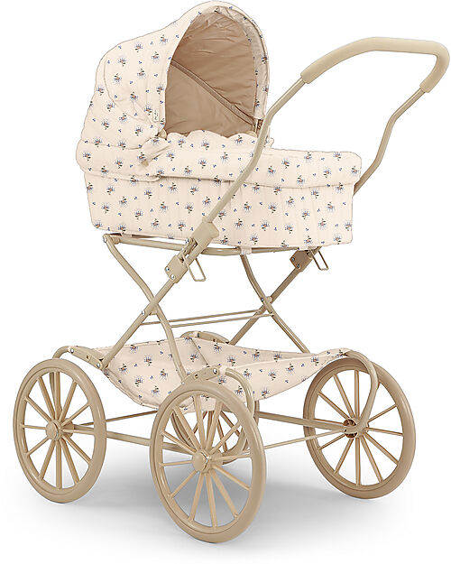 Konges Slojd Carrozzina per Bambole - Point Bleu Butter - 100% Cotone Carrozzine per Bambole