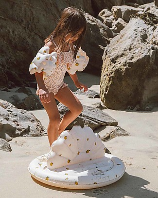 Konges Slojd Conchiglia Gonfiabile Spruzza Acqua - Limoni - Divertimento Assicurato! Giochi Da Spiaggia
