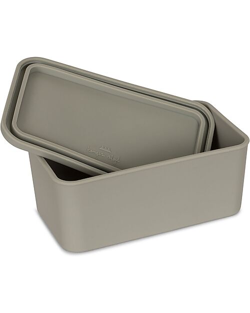 Konges Slojd Contenitore Portapranzo - Dino Blue - Con Pratico Divisore Porta Merenda