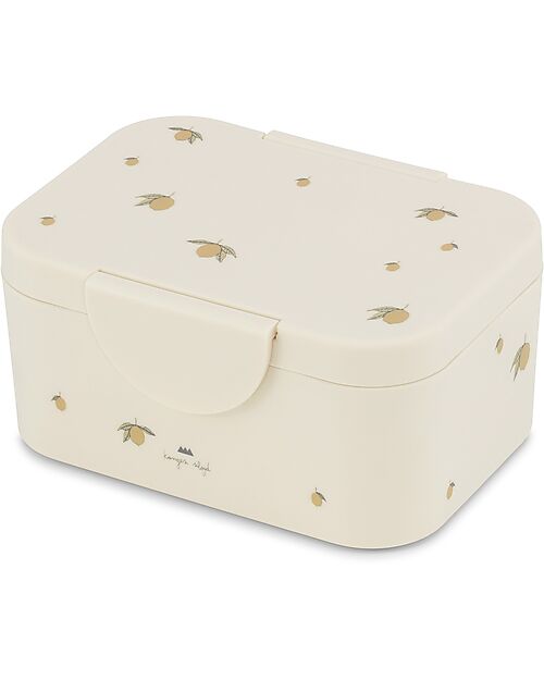 Konges Slojd Contenitore Portapranzo - Limoni - Con Pratico Divisore Porta Merenda