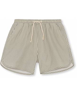 Konges Slojd Costume a Pantaloncino Asnou - Righe Beige/Crema - Filtro UPV 50+ Boxer Mare