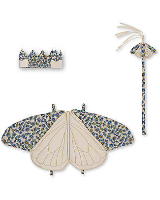 Numero 74 Set Costume da Farfalla Lucy - Cipria - 100% cotone bio -  Comprende ali e cerchietto bambina