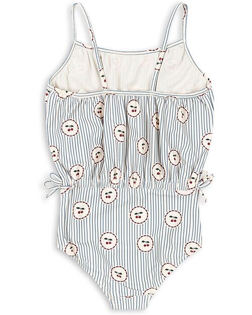 Konges Slojd Costume Intero Cale - Ciliegie - Righe - Materiale Riciclato Costumi Interi