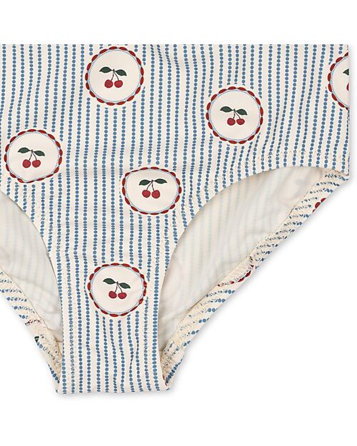 Konges Slojd Costume Intero Cale - Ciliegie - Righe - Materiale Riciclato Costumi Interi