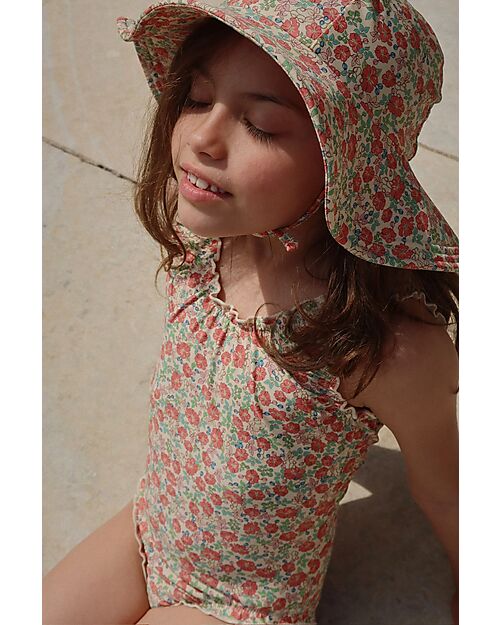 Konges Slojd Costume Intero Collette - Kaluka - Fiori - Certificato Oeko-Tex Costumi Interi