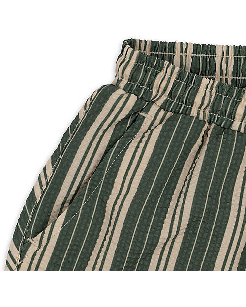 Konges Slojd Costume Pantaloncino Seer Asnou - Pasture Stripes - con Laccio in Vita Boxer Mare