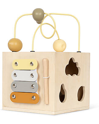 Konges Slojd Cubo Attività - Legno FSC - Stimola la Creatività dai 18 Mesi! Giochi Montessoriani