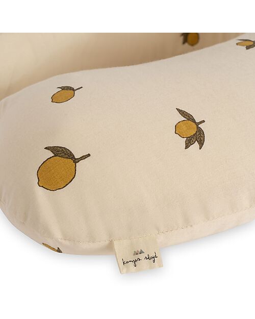 Konges Slojd Cuscino da Viaggio per Bambini - Lemon - 100% Cotone Bio Giochi da Spiaggia