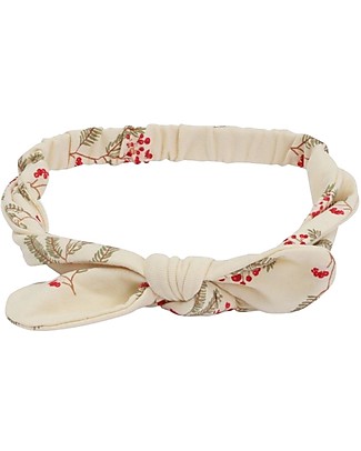 Konges Slojd Fascia per Capelli - Christmas Vintage Flower - Cotone Accessori per Capelli