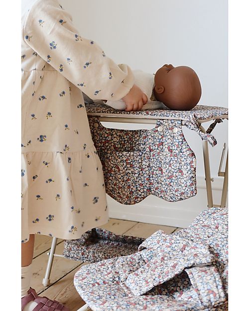Konges Slojd Fasciatoio per Bambole - Floreale - Cotone Organico Accessori Bambole