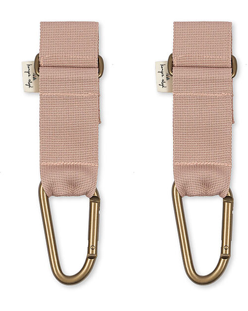 Konges Slojd Ganci per Passeggino Porta Borsa - Rosa Cipria - Universale Accessori Vari