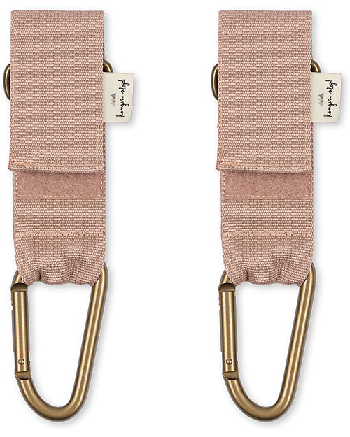 Konges Slojd Ganci per Passeggino Porta Borsa - Rosa Cipria - Universale Accessori Vari