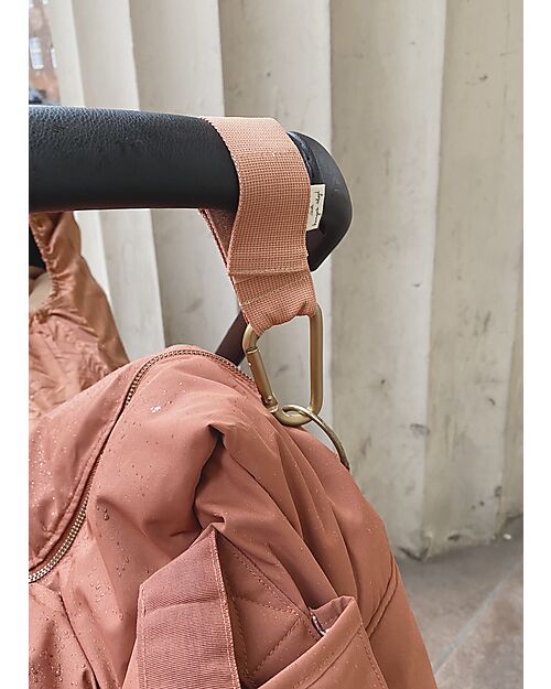Konges Slojd Ganci per Passeggino Porta Borsa - Rosa Cipria - Universale Accessori Vari