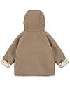 Konges Slojd Giacca Grizz con Cappuccio - Oxford Tan - Tessuto Teddy Certificato Oeko-Tex Giacche