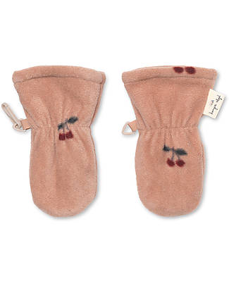 Konges Slojd Guanti Neonato Hezla - Cherry Blush - 100% Pile Polare Guanti