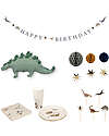 Konges Slojd Kit per festa di Compleanno - Tema Dinosauro -  Carta Certificata FSC™ Decorazioni da Parete