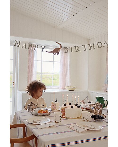 Konges Slojd Kit per festa di Compleanno - Tema Dinosauro -  Carta Certificata FSC™ Decorazioni da Parete