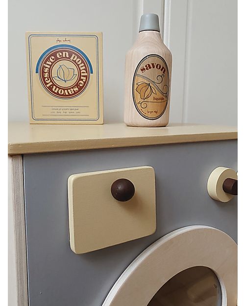 Konges Slojd Lavatrice Giocattolo in Legno - Stimola Fantasia e Creatività Cucine Giocattolo