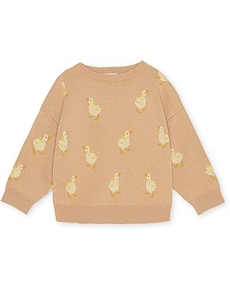Konges Slojd Maglia Blusa - Rosa Chiaro Paperelle - Cotone Bio e Lana Merino Maglioni