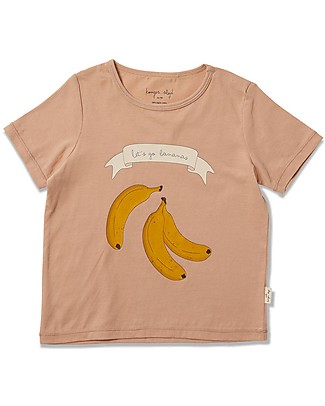 Konges Slojd Maglietta a Maniche Corte Famo Tee - Rosa Cipria T-shirt