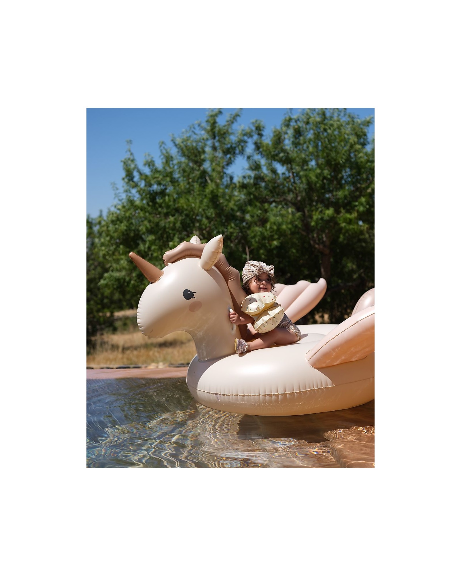 Konges Slojd Materassino Gonfiabile Unicorno - Rosa - 145 x 74 cm - 3+  bambina