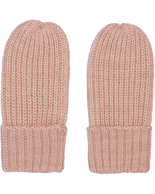 Konges Slojd Muffole a Costine - Rosa - 100% Lana Merino Guanti