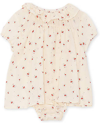 Konges Slojd Pagliaccetto con Gonnellino Lilu - Hana - 100% Cotone Biologico Body Manica Corta