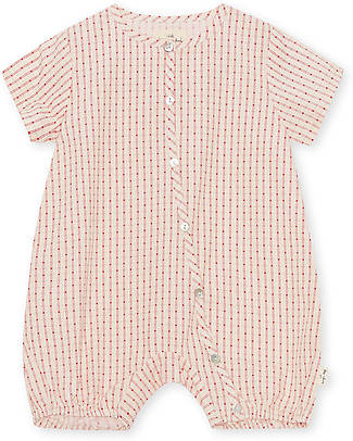 Konges Slojd Pagliaccetto Maniche Corte Marin - Vichi - 100% Cotone Bio Salopette